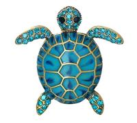 Alfileres De Animales De Diamante De Imitación, Broches De Joyería Para Mujeres Tortugas - Alfileres De Broche Lindos Para Fiesta, Encuentros, Noche Y Ropa De Días De Aleación De Zinc De Alta