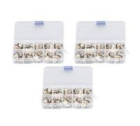 Alfileres de botones de flores blancas, hebilla de broche decorativa, 150 piezas mini broche desmontable anti vaciado para manualidades de bricolaje, actividades de costura,