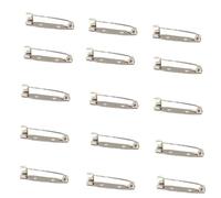 Alfileres de Broche,100 Piezas Imperdibles Broches,Pasador de Seguridad,Broches,Pasadores de Broche de Barra,Alfileres de Insignia,para Manualidades de Broches de Bricolaje,Plata(25 mm)
