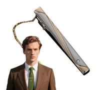 Alfileres de corbata para hombre - Modelos delgados brillantes | Accesorios elegantes para fiestas de graduación cenas sociales bodas, Siehe Beschreibung, Cobre, Ver descripción