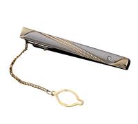 Alfileres de corbata para hombre - Modelos delgados y brillantes, antideslizantes y elegantes accesorios para hombre para fiesta de graduación, boda, cenas sociales, reuniones de negocios, Siehe