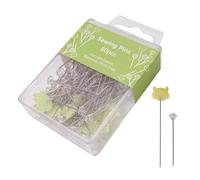 Alfileres de costura - 80 piezas alfileres para acolchado, suministros para costura para proyectos de bordado y pegar botones
