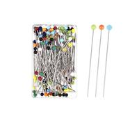 Alfileres de costura bordado Patchwork posicionamiento aguja coser acero inoxidable accesorios DIY 100 Uds((4-rolls) 12x40mm-D)