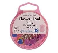 Alfileres de flores de cabeza plana