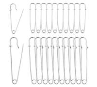 Alfileres de Seguridad Extra Grande, 20 Piezas imperdibles Kilt Acero Inoxidable, Imperdibles de Seguridad Resistentes para Mantas, Tejidos, Joyas y Manualidades (63mm & 100mm)