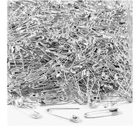 Alfileres de seguridad, L: 22 mm, plata, 500 unidades