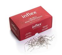 Alfileres Inflex - de acero templado niquelado - Caja de 1 kg, N°6 mm 0,60 x 30