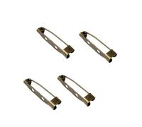Alfileres metálicos para broches con orificios, Broche Pin Backs 200 piezas 1,5-4 cm coser joyería DIY encontrar accesorios(200pcs 1.5 cm 01)