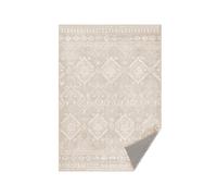 Alfombra 120 x 170 cm Antideslizante Lavable a Máquina Moderno Beige Capuchino