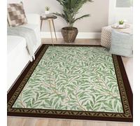 Alfombra 120x180 Lavable para el salón Alfombrilla Verde Salvia Resistente a Manchas Tapete Suaves dormitorios Que no mudan Interiores y Exteriores botánicas Frescas bajo la Mesa
