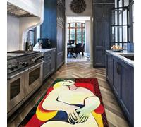 Alfombra 160x230 de Zona Sala Estar Alfombrilla Lavable Retrato Abstracto Moderno Tapete Suaves y Finas Pintura Famosa Dream Moqueta Antideslizante Resistente a Manchas para Dormitorio