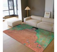 Alfombra 200x300 de área salón máquina Alfombrilla Lavable Elegante diseño Retratos Dama Tapete Antideslizantes Suave Pelo bajo para Interiores Dormitorio Cocina Comedor Oficina del