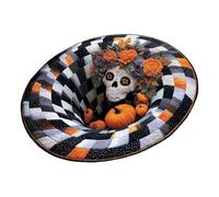 Alfombra 3D antideslizante para Halloween, diseño de abismo | Tapete de piso de Halloween para baño, dormitorio, cocina, sala de estar, entrada, fiesta, interior y exterior