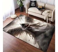 Alfombra 3D de diseño Ángel Guardián - Alfombra Grande y Antideslizante de poliéster para Dormitorio, salón, Cocina y oficina-60x90cm