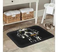 Alfombra 3d El mejor padre dálmata todos los tiempos, perro divertido para hombres y niños, felpudo antideslizante, para entrada cocina, alfombrillas para los pies casa, decoraciones navideñas