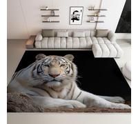 Alfombra 60x90cm Tigre Alfombra 3D de Pelo Corto NiñOs Y NiñAs Moqueta Suave y Mullida Lavable Lavadora Adecuado para Entradas Pasillos y Puertas de Entrada a-2869