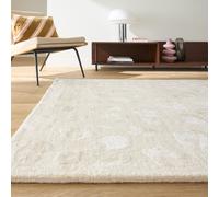 Alfombra 65% lana, estampado leopardo, THELMA. Talla 200 x 290 cm. Color Crudo