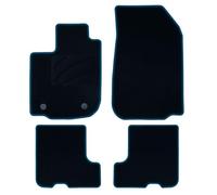 Alfombra A Medida Dacia Sandero (2012-2016) 5Pz Ribete Azul