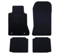 Alfombra A Medida Mercedes W124 Clase E Sedan (1984-1995) 5Pz Ribete Gris Oscuro