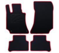 Alfombra A Medida Mercedes X218 CLS Shooting Brake (2012-2019) 5Pz Ribete Rojo