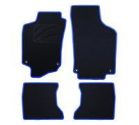 Alfombra A Medida Opel Combo C (2001-2012) 5Pz Ribete Azul