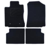 Alfombra A Medida Toyota Corolla (2002-2007) 5Pz Ribete Gris Oscuro