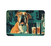 Alfombra Absorbente Cachorro Sorprendido De La Taberna Natural Baños Alfombra Antideslizante Ecológico Patio Felpudo Entrada 40X60Cm