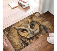 Alfombra Absorbente Creencias sobre Los Búhos Resistente Jardín Alfombra Antideslizante Ecológico Baños Felpudo Entrada 40X60Cm