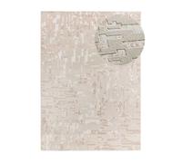 Alfombra abstracta con relieve beige baresa, 200x290 cm - atticgo