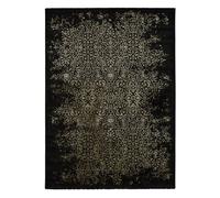 Alfombra abstracta en negro gold, 120x170 cm - atticgo