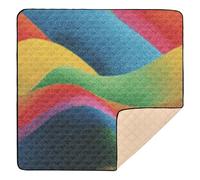 Alfombra acolchada suave para gimnasio y actividades para el suelo, transpirable, para sala de juegos, 50 x 50 pulgadas