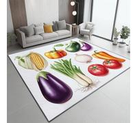 Alfombra Acuarela Elementos Vegetales Texturas Franela Alfombra Hombres Niños Habitación Alfombra Antideslizante Cocina Baño Alfombra Salón Play Area Floor Mats (Colorful, 80 x 150 cm)