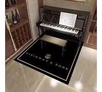 Alfombra acústica, Drum Carpet Music Rug with Non-Slip Bottom, Soundproof for Piano, Record Room, Studio - 80x160cm/31.5x63in(M)