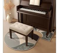 Alfombra acústica, Drum Carpet Piano Rugs Set, Non-Slip Upright Piano Carpet Protector, Indoor Music Room Isolation/Noise Reducer Carpet(E)