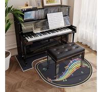 Alfombra acústica, Hardwearing Non Slip Chair Mat for Home Decor Living Room Study Playing(D)
