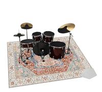Alfombra Acusticas, Alfombrilla de Tambor, Alfombra para Batería Tambor, Alfombrilla de Protección del Suelo, Alfombras de Batería Acústico para Kits de Batería Electrónica Bombo Caja 180 x 140 cm