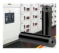 Alfombra Aislante Eléctrica De Caucho, Alfombra Dieléctrica No Conductora De Alta Resistencia para Cuadros Eléctricos, Recortable, Impermeable Y Antideslizante(8mm-1x2m/3.3x6.6ft)