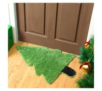 Alfombra al lado de la cama Alfombra de árbol Navidad for sala estar, alfombra for los pies la cama, suelo felpa Irregular, decoración navideña Alfombra dormitorio matrimonio(Style 03,60x90cm)