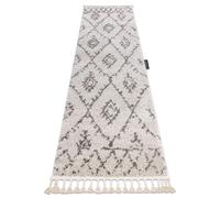 Alfombra alfombra de pasillo BERBER FEZ crema - para la cocina entrada pasillo 70x200 cm