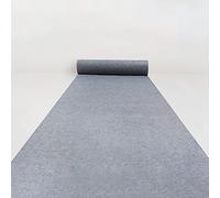 Alfombra, Alfombra de pasillo boda gris, alfombra 2 mm grosor, pasarela resistente al desgaste for decoración bodas, fiestas, bailes graduación, playa, aire libre, se puede cortar(1.2x25m)