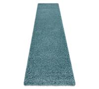 Alfombra alfombra de pasillo SOFFI shaggy 5cm azul - para la cocina entrada pasillo 70x250 cm