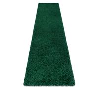 Alfombra alfombra de pasillo SOFFI shaggy 5cm botella verde - para la cocina entrada pasillo 70x200 cm
