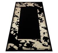 Alfombra ALLURE 1965 Marco - Estructural elegante glamurosa negro / oro 180x270 cm