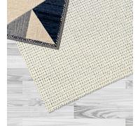 Alfombra Antideslizante 145 x 330 cm Recortable Alfombrilla Antideslizante Multiusos para Alfombras Protects Furniture Items in Place, Blanquecino