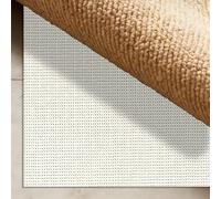 Alfombra Antideslizante 60 x 130 cm Protección contra El Deslizamiento Alfombra Antideslizante de Malla Impermeable para Alfombras, Cajones, Estanterías, Coches y Botas, Blanquecino