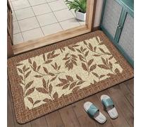 Alfombra Antideslizante 60 X 90 Hojas Marrones Alfombra De Baño Antideslizantes,Duradero Y Fácil De Limpiar,Alfombras Baño Secado Rápido,Lavables,Súper Absorbente,para Bañera,Cuarto,Cocina