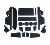 Alfombra Antideslizante Accesorios Interior Coche Almohadilla con Ranura para Puerta Antideslizante para Ford para Ranger T9 2023 2024 2025(BLU)