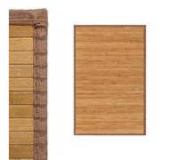 Alfombra Antideslizante, Alfombra de Madera de Bambú, Antimanchas, Resistente a la Humedad, para Salón, Dormitorio, Cocina, Baño, Pasillo (Natural)