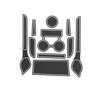 Alfombra Antideslizante Alfombrilla Antideslizante Consola Central Coche Posavasos Ranura para Puerta 10 Piezas para Nissan para Micra K13 2010-2015(Bianco)