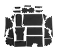 Alfombra Antideslizante Alfombrilla Antideslizante Ranura Puerta Coche Cajas Almacenamiento Vasos Agua para Nissan para Ariya 2022 2023(Bianco)